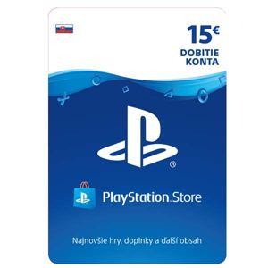 PlayStation Store 15€ - elektronická peňaženka