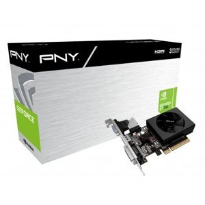 PNY GeForce® GT 730 GB with GeForce® Experience, PCIE 2.0 - 2GB  DDR3 64-Bit 902 MHz / 1600 MHz, VGA, DVI-D, HDMI GF730GTLP2GEPB