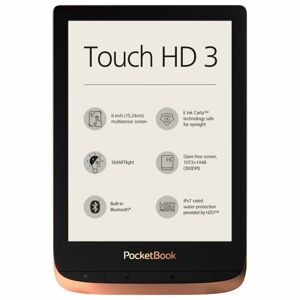 PocketBook 632 Touch HD 3, hnedá