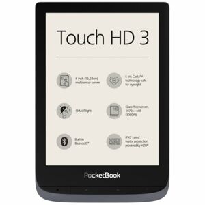 Pocketbook 632 Touch HD 3, šedý PB632-J-WW