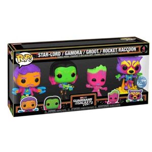 POP! 4 Pack Guardians of the Galaxy Vol.2 (Marvel) Special Edition (Blacklight) 4PACK