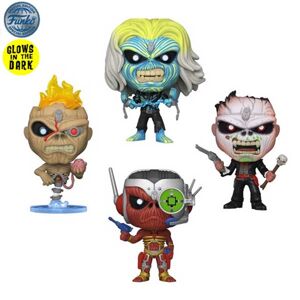 POP! 4 Pack Rocks: Iron Maiden Special Edition (Glow in The Dark) 4PACK