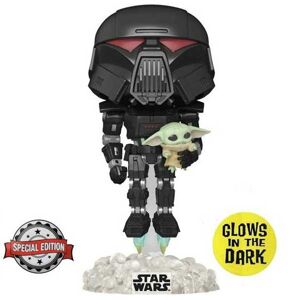 POP! Dark Trooper with Grogu (Star Wars) Special Edition (Glows in The Dark) POP-0488