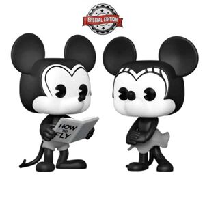 POP! Disney: 2 Pack Plane Crazy Mickey & Minnie Mouse Special Edition 2 pack