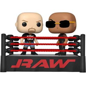 POP! Moment: The Rock vs Stone Cold in Wrestling Ring (WWE) POP-0002 Pack