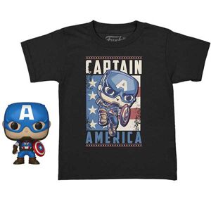 POP! Tees: Captain America Figúrla & Tričko S