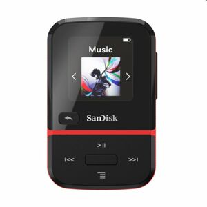 Prehrávač SanDisk MP3 Clip Sport Go 32 GB, červený SDMX30-032G-E46R