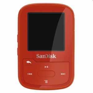 Prehrávač SanDisk MP3 Clip Sport Go Plus 16 GB, červený SDMX28-016G-G46R