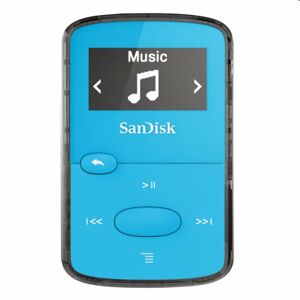 Prehrávač SanDisk MP3 Sansa Clip JAM 8GB, modrý SDMX26-008G-G46B
