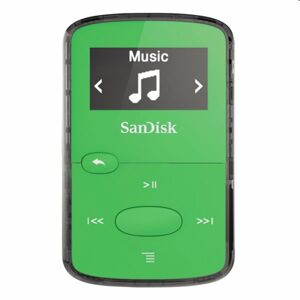 Prehrávač SanDisk MP3 Sansa Clip JAM 8GB, zelený SDMX26-008G-G46G
