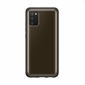 Puzdro Clear Cover pre Samsung Galaxy A03s, black EF-QA038TBEGEU