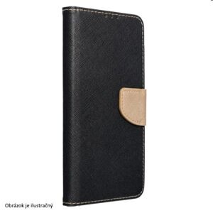 Puzdro FANCY Book pre Xiaomi Redmi A2, čiernezlaté TEL187070