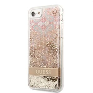 Puzdro Guess Liquid Glitter Paisley pre Apple iPhone 78SE2020SE2022, zlaté 57983108275