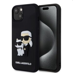 Zadný Karl Lagerfeld 3D Rubber Karl and Choupette pre Apple iPhone 14, čierna 57983116584