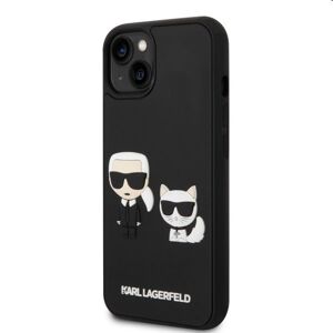 Puzdro Karl Lagerfeld and Choupette 3D pre Apple iPhone 14, čierne 57983111269