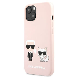 Puzdro Karl Lagerfeld and Choupette Liquid Silicone pre iPhone 13, pink 57983105905