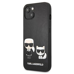 Puzdro Karl Lagerfeld and Choupette PU Leather pre iPhone 13, black 57983105908