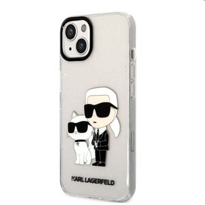 Puzdro Karl Lagerfeld IML Glitter Karl and Choupette NFT pre Apple iPhone 13, transparentné 57983112442