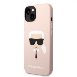 Puzdro Karl Lagerfeld MagSafe Liquid Silicone Karl Head pre Apple iPhone 14, ružové 57983111153