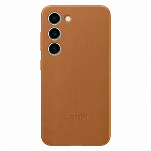 Puzdro Leather Cover pre Samsung S23, camel EF-VS911LAEGWW
