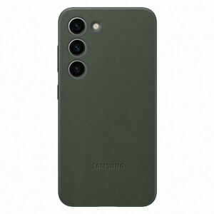 Puzdro Leather Cover pre Samsung S23, green EF-VS911LGEGWW