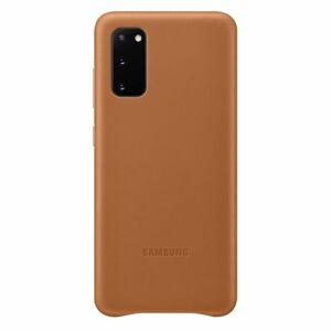 Puzdro Leather Cover pre Samsung Galaxy S20, brown EF-VG980LAEGEU