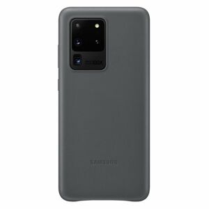 Puzdro Leather Cover pre Samsung Galaxy S20 Ultra, gray EF-VG988LJEGEU