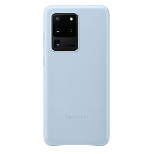 Puzdro Leather Cover pre Samsung Galaxy S20 Ultra, sky blue EF-VG988LLEGEU