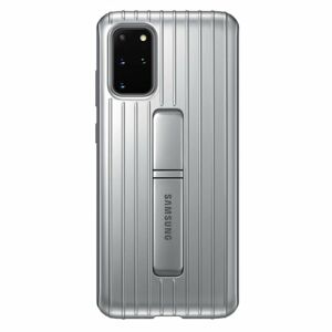 Puzdro Protective Standing Cover pre Samsung Galaxy S20 Plus, silver EF-RG985CSEGEU