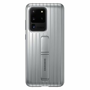 Puzdro Protective Standing Cover pre Samsung Galaxy S20 Ultra, silver EF-RG988CSEGEU