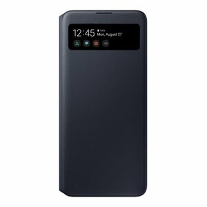 Puzdro Samsung S-View Wallet Cover EF-EA71PBE pre Samsung Galaxy A71 - A715F, Black EF-EA715PBEGEU