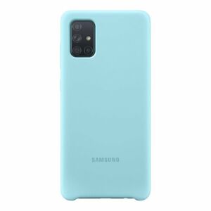 Puzdro Samsung Silicone Cover EF-PA715TLE pre Samsung Galaxy A71 - A715F, Blue EF-PA715TLEGEU