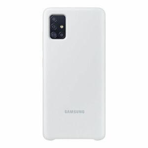 Puzdro Samsung Silicone Cover EF-PA715TSE pre Samsung Galaxy A71 - A715F, Silver EF-PA715TSEGEU