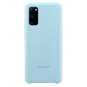 Puzdro Samsung Silicone Cover EF-PG980TLE pre Samsung Galaxy S20 - G980F, Sky Blue EF-PG980TLEGEU