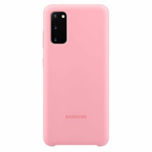 Puzdro Samsung Silicone Cover EF-PG980TPE pre Samsung Galaxy S20 - G980F, Pink EF-PG980TPEGEU