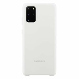 Puzdro Silicone Cover pre Samsung Galaxy S20 Plus, white EF-PG985TWEGEU