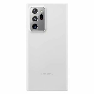 Puzdro Samsung Silicone Cover pre Galaxy Note 20 Ultra 5G - N986B, white silver (EF-PN985TSE) EF-PN985TWEGEU
