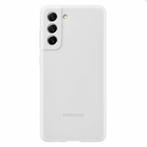 Puzdro Silicone Cover pre Samsung Galaxy S21 FE 5G, white EF-PG990TWEGWW