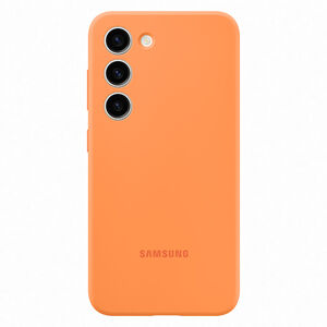 Puzdro Silicone Cover pre Samsung Galaxy S23, orange EF-PS911TOEGWW