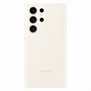 Zadný kryt Silicone Cover pre Samsung Galaxy S23 Ultra, biela EF-PS918TUEGWW