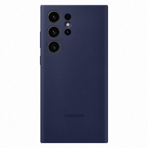 Puzdro Silicone Cover pre Samsung Galaxy S23 Ultra, navy EF-PS918TNEGWW