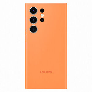 Puzdro Silicone Cover pre Samsung Galaxy S23 Ultra, orange EF-PS918TOEGWW