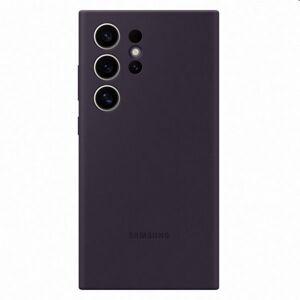 Puzdro Silicone Cover pre Samsung Galaxy S24 Ultra, dark violet EF-PS928TEEGWW