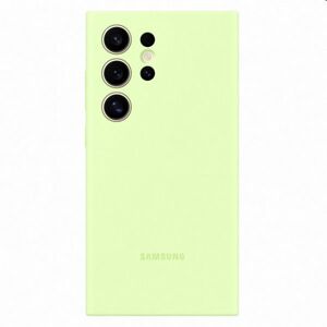 Puzdro Silicone Cover pre Samsung Galaxy S24 Ultra, light green EF-PS928TGEGWW