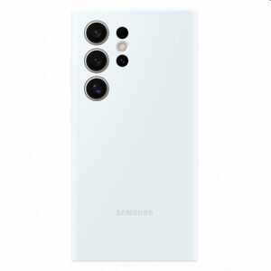 Puzdro Silicone Cover pre Samsung Galaxy S24 Ultra, white EF-PS928TWEGWW