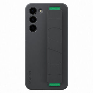 Puzdro Silicone Grip Cover pre Samsung Galaxy S23 Plus, black EF-GS916TBEGWW