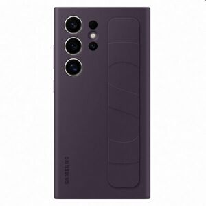Puzdro Silicone Grip Cover pre Samsung Galaxy S24 Ultra, dark violet EF-GS928CEEGWW