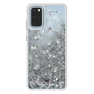 Puzdro White Diamonds Sparkle pre Samsung Galaxy S20+, Silver Stars 2840NSP12