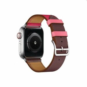 Remienok z teľacej kože (krátky) COTEetCI pre Apple Watch 384041mm, fialovoružový WH5260-40-BRR