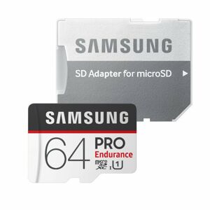 Samsung Micro SDXC PRO Endurance 64GB + SD adaptér, UHS-I U1, Class 10 - rýchlosť 100/30 MB/s (MB-MJ64GA/EU) MB-MJ64GA/EU